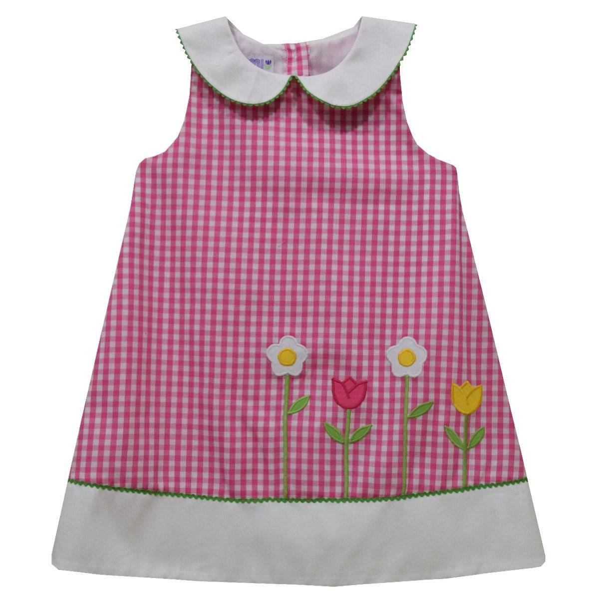 Vive La Fete - Vive La Fete Floral Gingham Shift Dress - Little Miss Muffin Children & Home