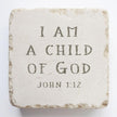 Twelve Stone Art Twelve Stone Art John 1:12 Small Stone Block - Little Miss Muffin Children & Home