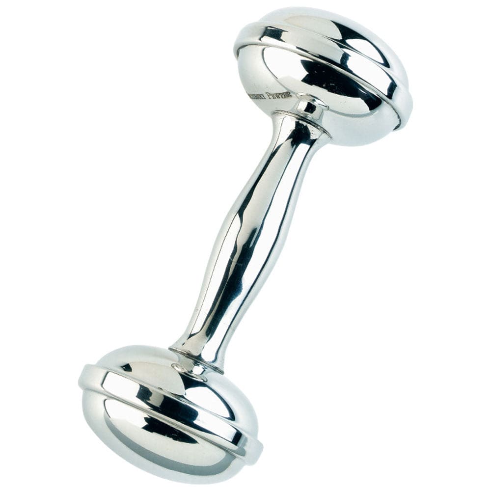 Salisbury, Inc. Salisbury S.P Pewter Dumbbell Rattle - Little Miss Muffin Children & Home