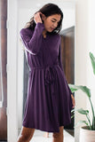 YAL - Yala Yala Serenity Long Sleeve Short Belted Bamboo Robe SBR730 - Little Miss Muffin Children & Home