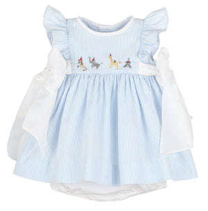 Casero & Associates Casero & Associates Party Animal Dress with Bows - Little Miss Muffin Children & Home