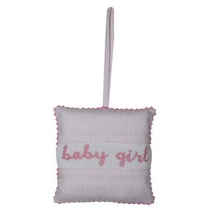 Vive La Fete Vive La Fete Baby Girl Smocked Light Pink Polka Dots Pillow - Little Miss Muffin Children & Home