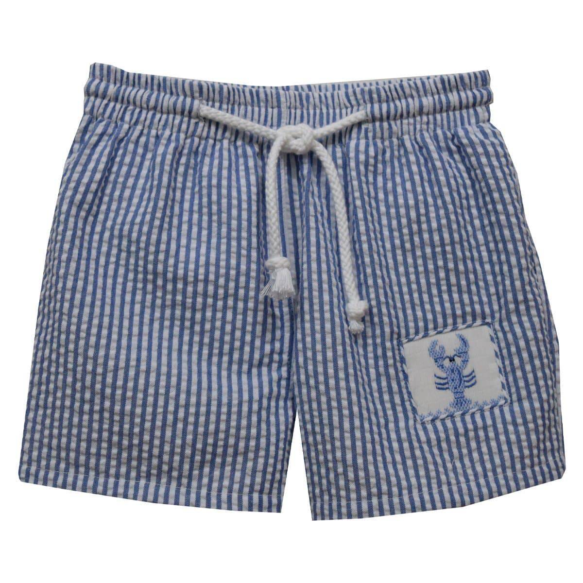 Vive La Fete - Vive La Fete Seersucker Lobster Swimtrunks - Little Miss Muffin Children & Home