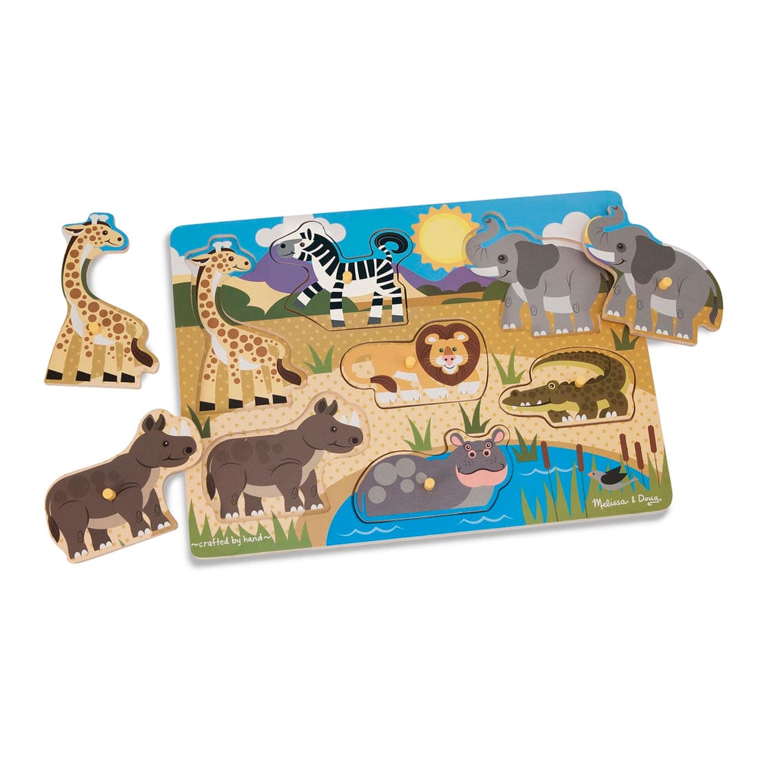 Melissa & Doug Melissa & Doug Safari Peg Puzzle - Little Miss Muffin Children & Home