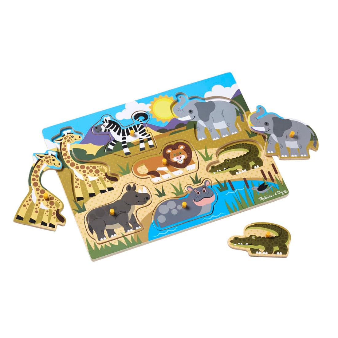 Melissa & Doug Melissa & Doug Safari Peg Puzzle - Little Miss Muffin Children & Home