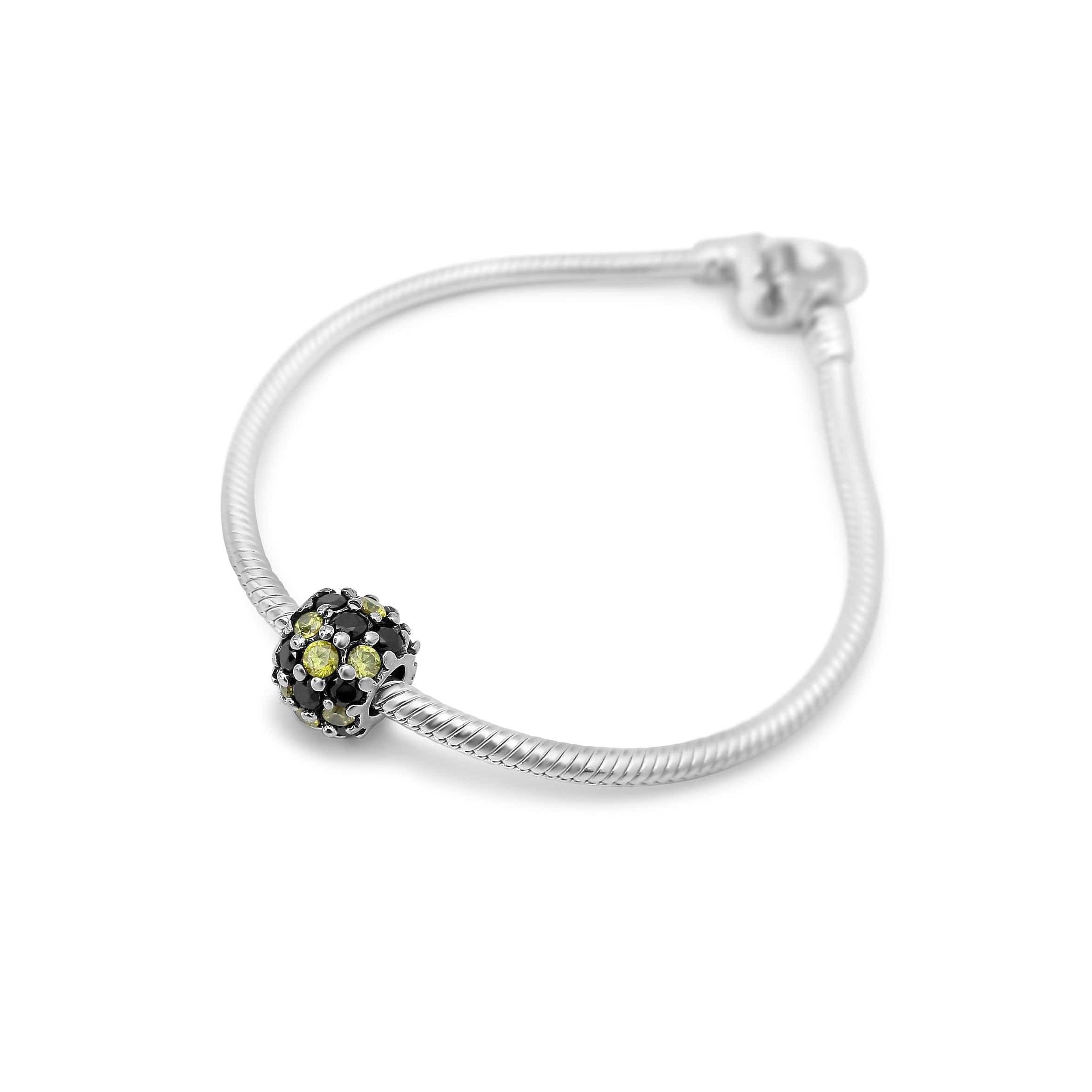 Cristy Cali Cristy Cali Swarovski Black & Gold Charm Bracelet - Little Miss Muffin Children & Home