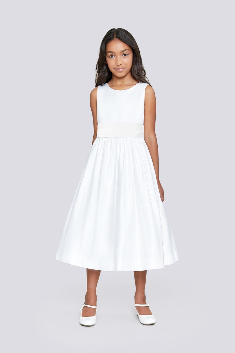 Us Angels Us Angels White Satin Dress - Little Miss Muffin Children & Home