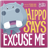 Fitzroy-Couglan - Hello Genius Hippo Says "Excuse Me" board book - Little Miss Muffin Children & Home