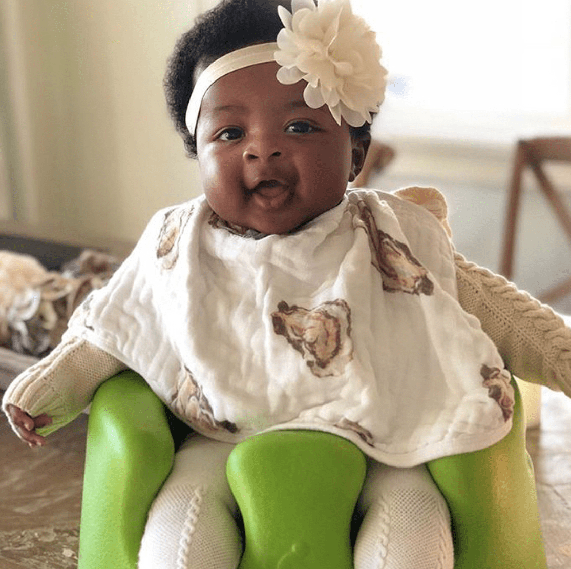 Little Hometown - Little Hometown Aw, Shucks! Oyster 2-in-1 Burp Cloth and Bib - Little Miss Muffin Children & Home