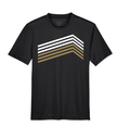 Bon Temps Boutique Bon Temps Boutique Black & Gold Sports Stripe Dry Fit Tee - Little Miss Muffin Children & Home
