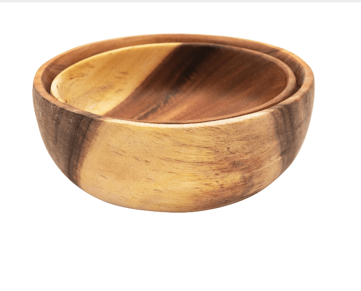 Creative Co-Op Creative Co-op Acacia Wood Bowl - Little Miss Muffin Children & Home
