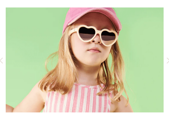 Babiators Babiators Polarized Heart Rose Gold Mirrored Lens Kids Sunglasses - Little Miss Muffin Children & Home