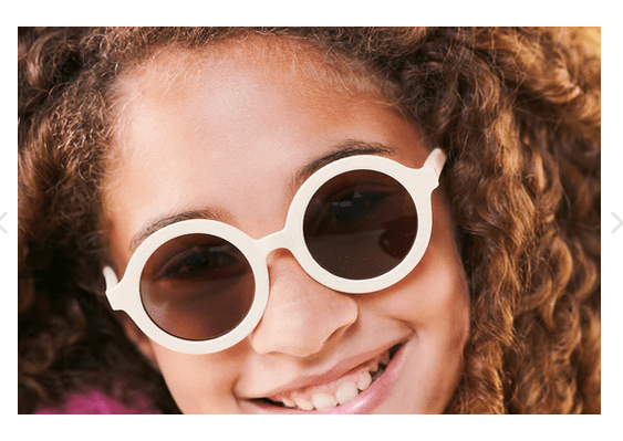 Babiators Babiators Euro Round Sweet Cream Kids Sunglasses Amber Lens - Little Miss Muffin Children & Home
