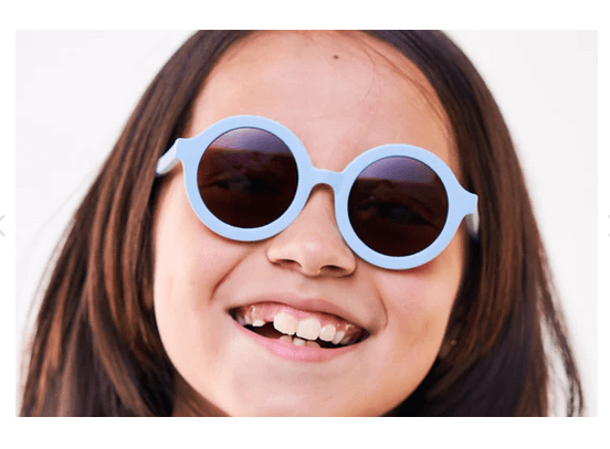 Babiators Babiators Euro Round Into the Mist Kids Sunglasses Amber Lens - Little Miss Muffin Children & Home