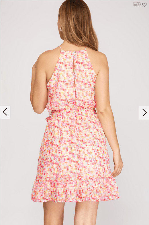 She & Sky She & Sky Watercolor Floral Sleeveless Dress - Little Miss Muffin Children & Home