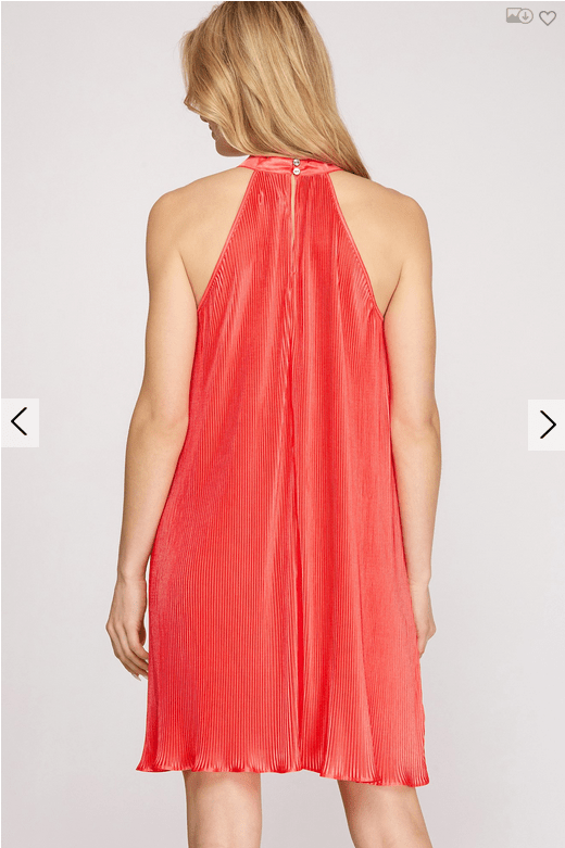 She & Sky She & Sky Accordion Pleated Sleeveless Dress - Little Miss Muffin Children & Home