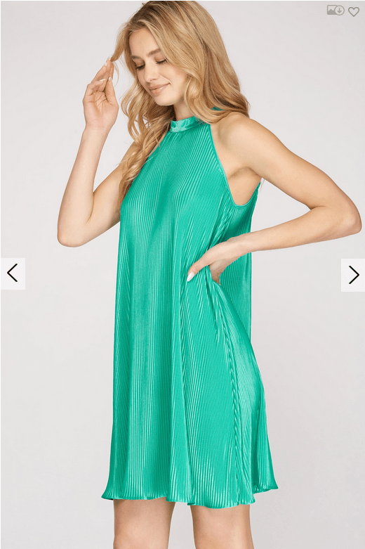 She & Sky She & Sky Accordion Pleated Sleeveless Dress - Little Miss Muffin Children & Home