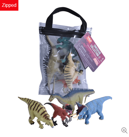 Wild Republic Polybag Zip Dinosaur ll