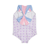 Beaufort Bonnet Company Beaufort Bonnet Company Seabrook Bathing Suit Ocean Club Cane with Beale Street Blue & Palm Beach Pink - Little Miss Muffin Children & Home