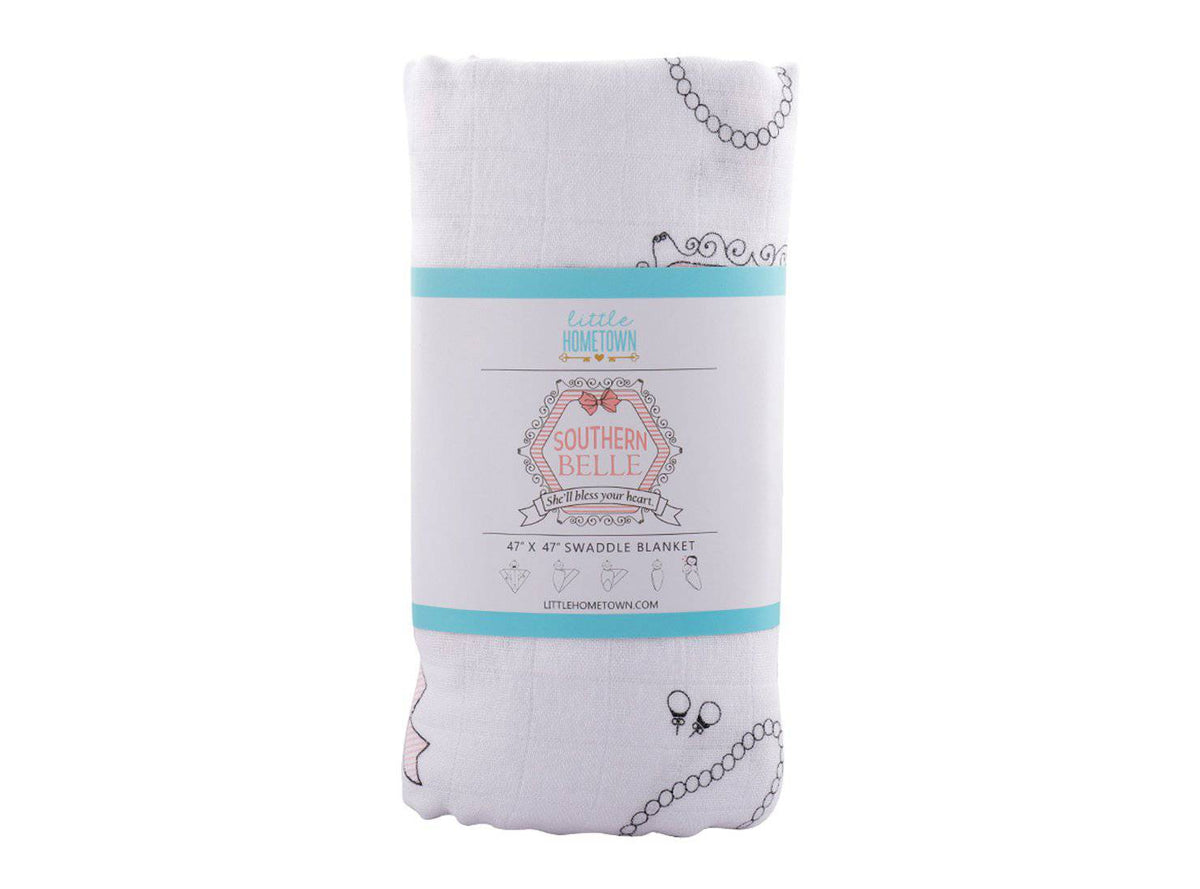 Little Hometown - Little Hometown Southern Belle Swaddle Blanket - Little Miss Muffin Children & Home