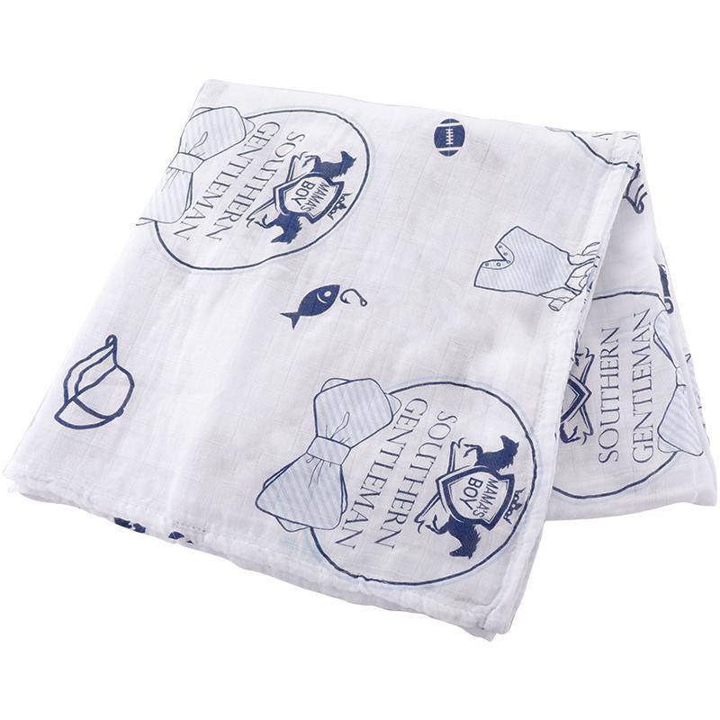 Little Hometown - Little Hometown Southern Gentleman Swaddle Blanket - Little Miss Muffin Children & Home