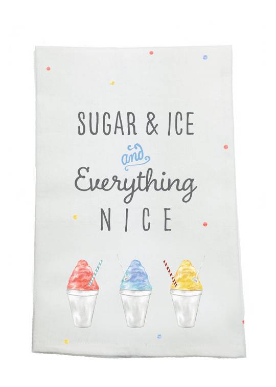 Nola Tawk Nola Tawk Sugar, Ice, & Everything Nice Kitchen Towel - Little Miss Muffin Children & Home
