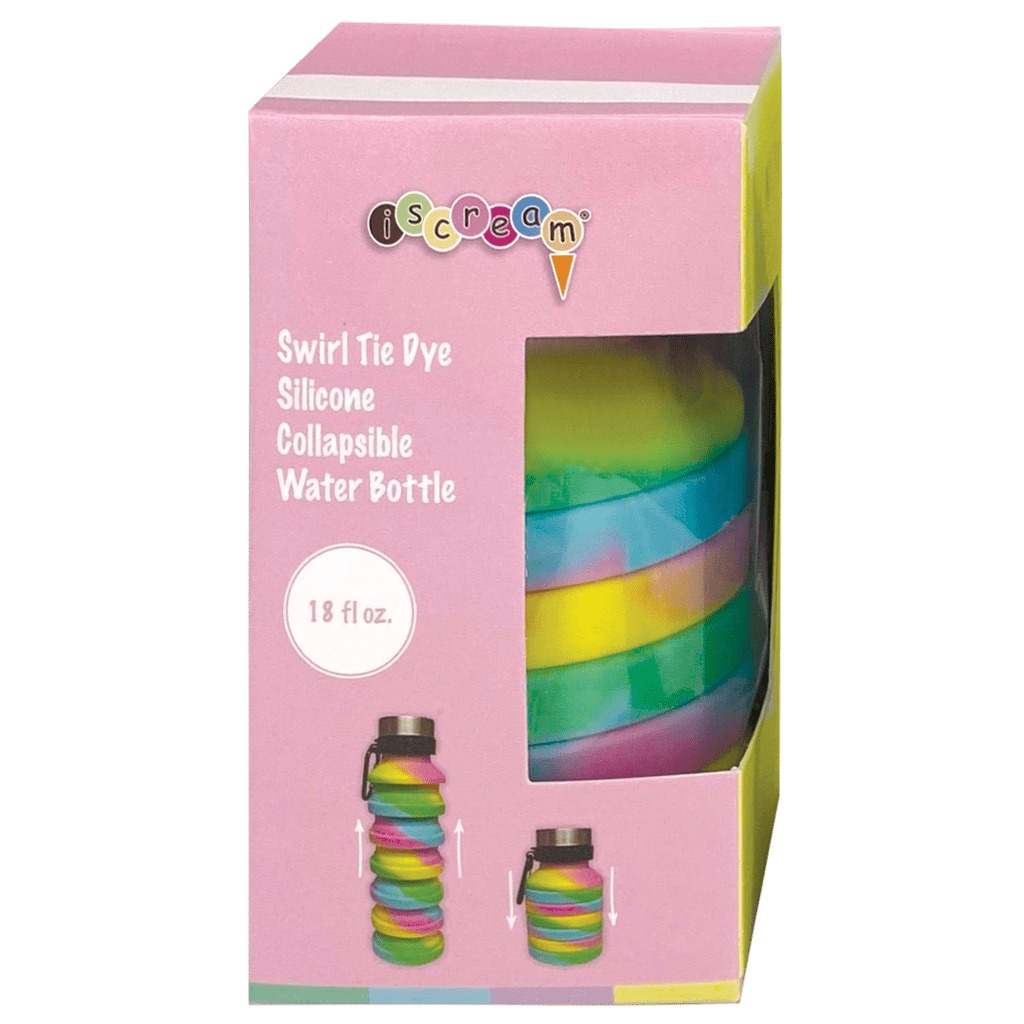 Iscream iScream Swirl Tie Dye Collapsible Water Bottle - Little Miss Muffin Children & Home
