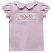 VIVE LA FETE, INC. Vive La Fete Smocked Big Sister Short Sleeve Top - Little Miss Muffin Children & Home