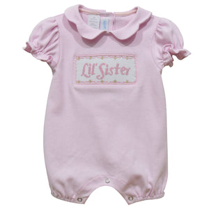 Vive La Fete Vive La Fete Little Sister Smocked Knit Short Sleeve Bubble - Little Miss Muffin Children & Home