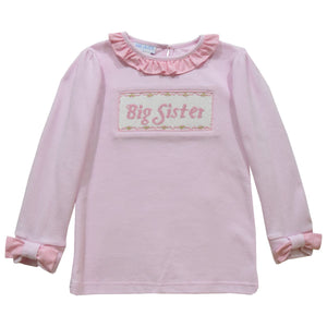 Vive La Fete Vive La Fete Big Sister Smocked Long Sleeve Top - Little Miss Muffin Children & Home