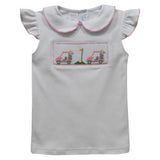 Vive La Fete Vive La Fete Golf Car Smocked Knit Angel Wing T-shirt - Little Miss Muffin Children & Home