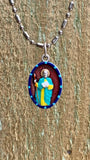 Saints For Sinners Saints For Sinners Saint Thomas the Apostle Hand Painted Medal - Little Miss Muffin Children & Home