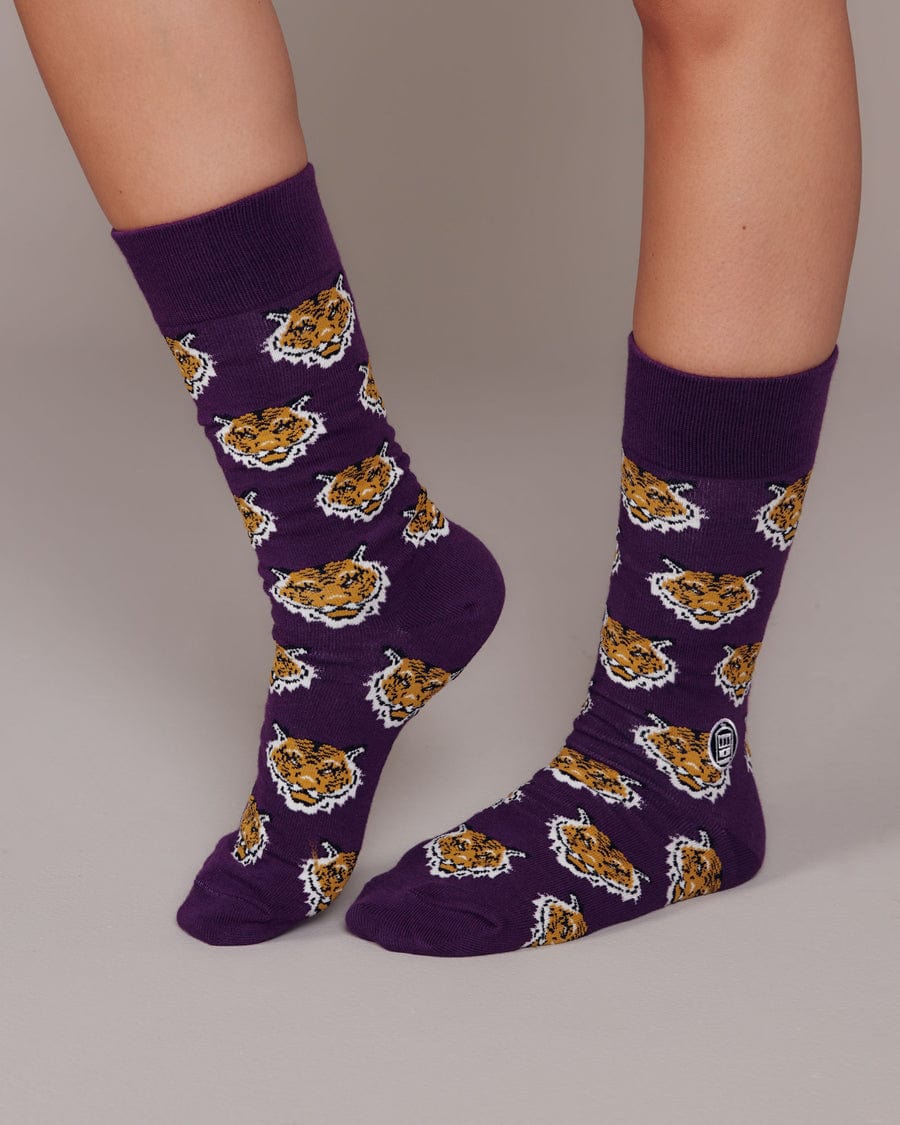 BNF - Bonfolk Bonfolk Tiger Purple Socks - Little Miss Muffin Children & Home