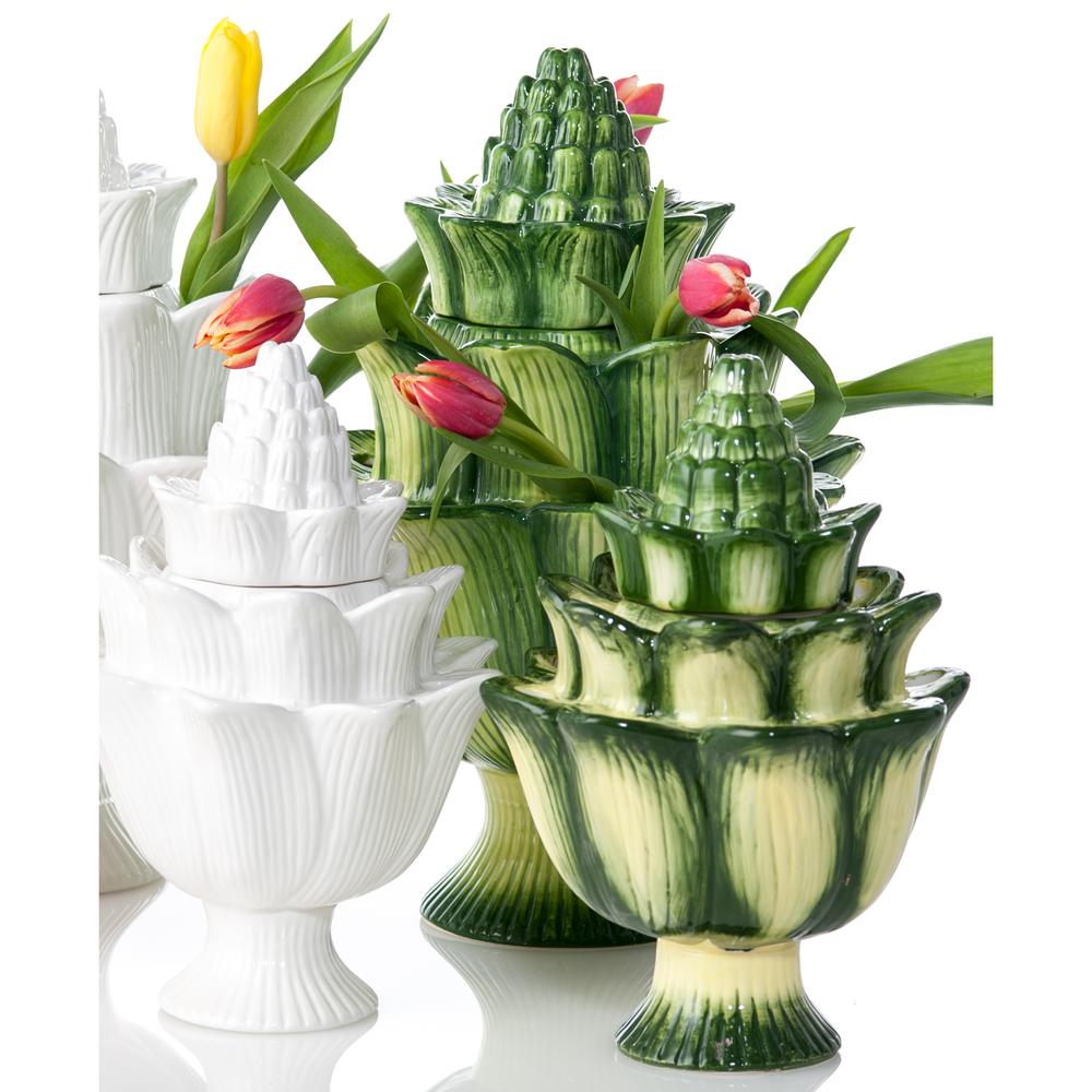 Abigail's Home Decor Abigail's White Artichoke Tulipieres - Little Miss Muffin Children & Home