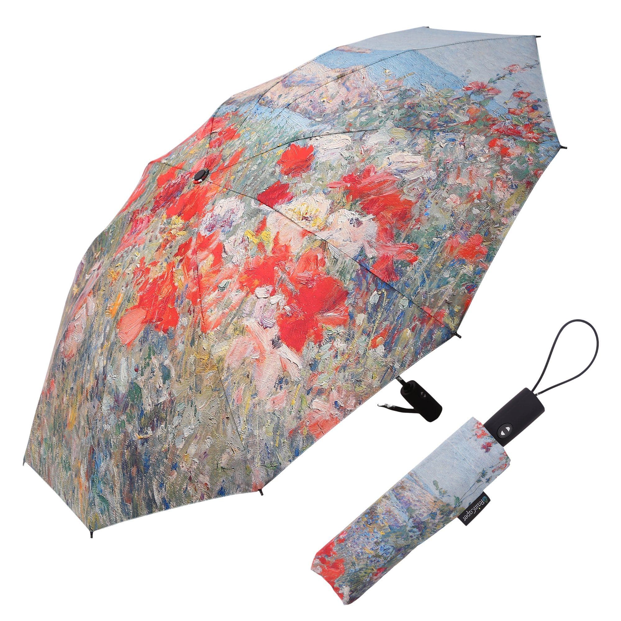 Rain Caper Rain Caper Hassam Celia's Garden Fine Art Travel Umbrella - Little Miss Muffin Children & Home