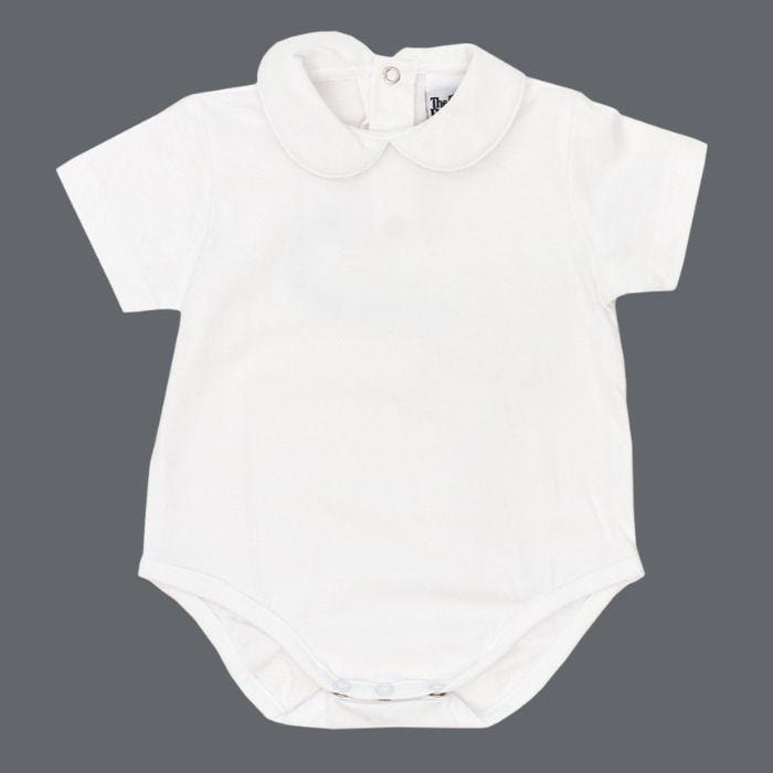 Bailey Boys Bailey Boys Short Sleeve Button Back Onesie - Little Miss Muffin Children & Home