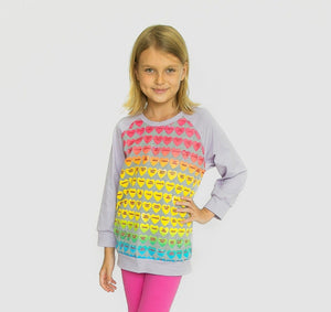 Joyous and Free Joyous and Free Candy Heart Sweatshirt - Little Miss Muffin Children & Home