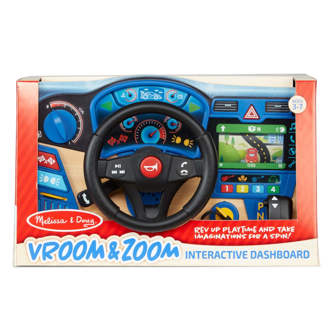 Melissa & Doug Melissa & Doug Vroom & Zoom Interactive Dashboard - Little Miss Muffin Children & Home