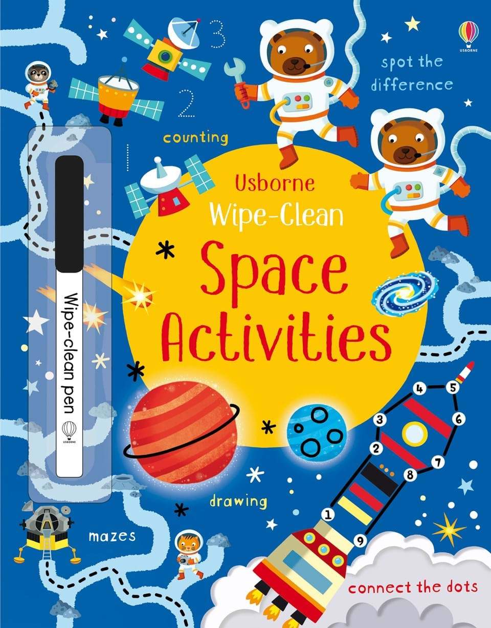 Usborne - Usborne Wipe Clean Space Activities Book - Little Miss Muffin Children & Home