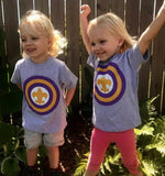 Citizen Nola Citizen Nola Captain New Orleans Purple & Gold Kids T-Shirt - Little Miss Muffin Children & Home