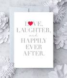 Design with Heart Design with Heart  Love, Laughter & Happily Ever After Greeting Card - Little Miss Muffin Children & Home