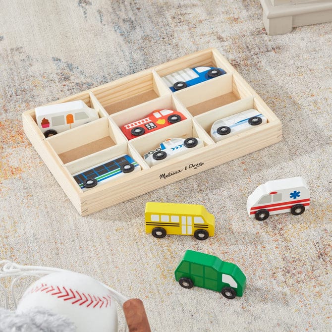 Melissa & Doug Melissa & Doug Wooden Town Vehicle Set - Little Miss Muffin Children & Home
