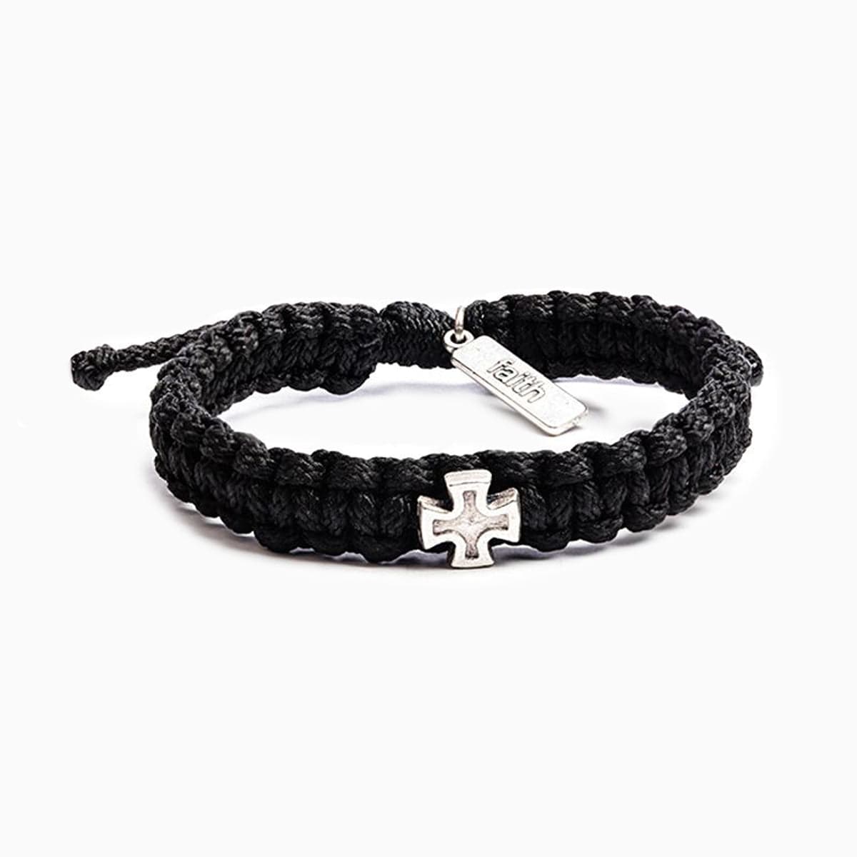 My Saint My Hero My Saint My Hero Men's Strength Bracelet Black/Silver - Little Miss Muffin Children & Home