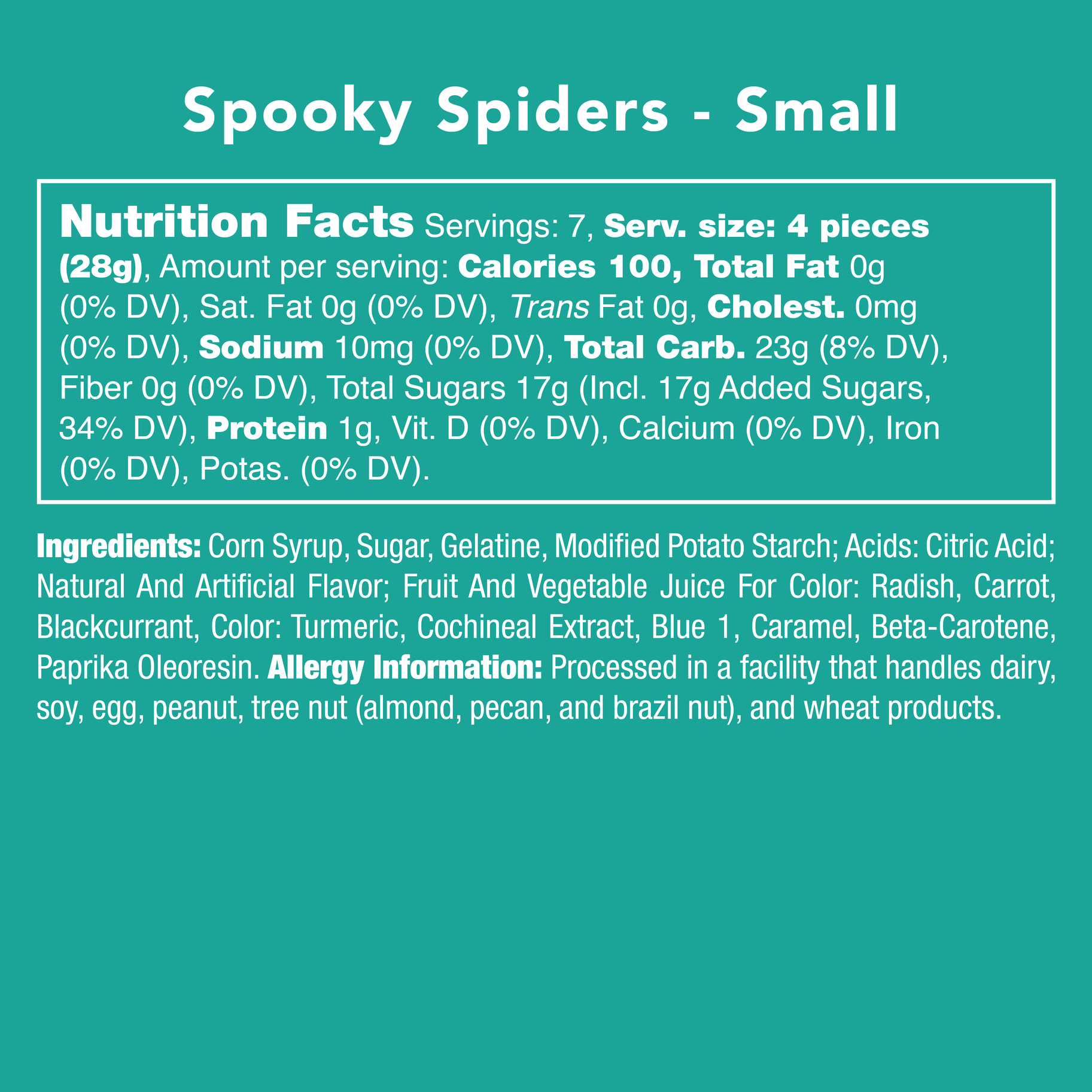 Candy Club Candy Club Spooky Spiders - Little Miss Muffin Children & Home