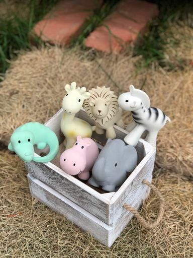 Tikiri Toys Tikiri Toys Crocodile Organic Rubber Rattle Teether & Bath Toy - Little Miss Muffin Children & Home