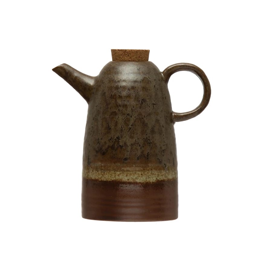 Bloomingville Bloomingville Stoneware Cruet w/Cork Stopper - Little Miss Muffin Children & Home