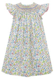Anavini Anavini Spring Garden Liberty Floral Angel Wing Bishop Dress - Little Miss Muffin Children & Home
