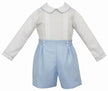 Anavini Anavini Light Blue Boy's Pique Short Set - Little Miss Muffin Children & Home