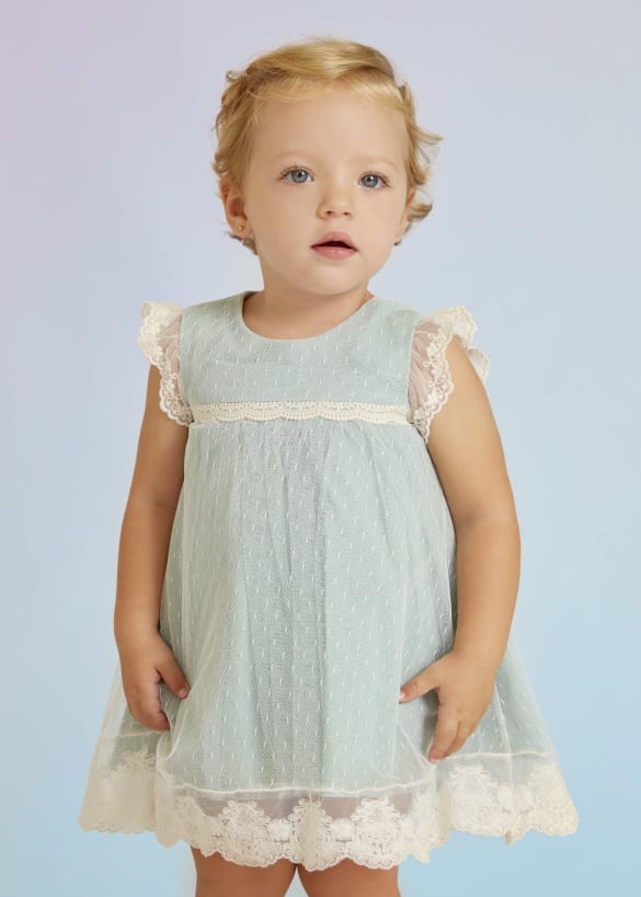 Abel & Lula Abel & Lula Tulle Plumeti Dress - Little Miss Muffin Children & Home