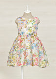 Abel & Lula Abel & Lula Floral Print Linen Dress - Little Miss Muffin Children & Home